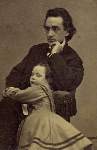 Edwin Booth and his daughter Edwina by Mathew B. Brady